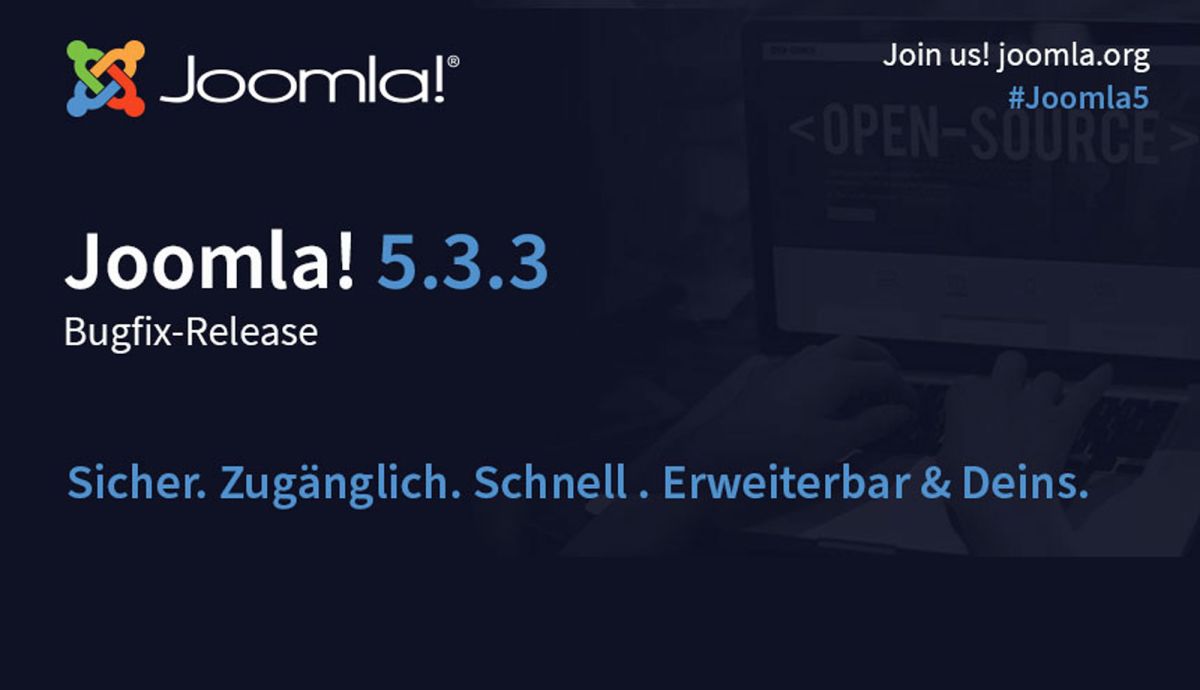 Joomla! 5.3.3 als Bugfix-Release ver&ouml;ffentlicht